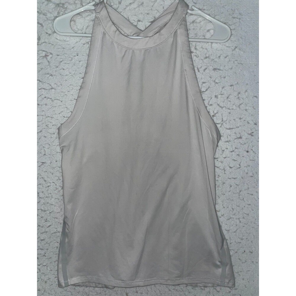 Athleta Womens sz S off White Activewear Top T Back Tank Top